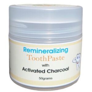 Powerful antiseptic and teeth whitening solution. A formulated toothpaste with natural key ingredients to strengthen your gums at the same time. Ingredients such as coconut oil and bentonite clay will provide a wide range of health benefits to your teeth and gums. The activated charcoal works by pulling stains off your teeth through a process called adsorption. Remineralizing Toothpaste is specially formulated to return minerals to teeth enamel to help prevent tooth damage.