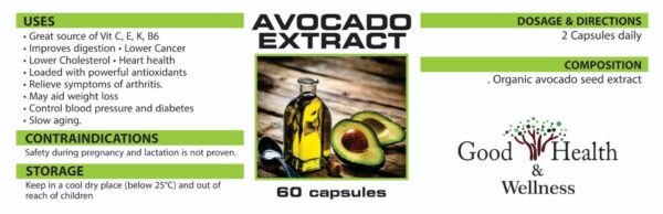 Avo Seed Extract  60 CAP - Image 2